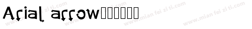 Arial arrow字体转换